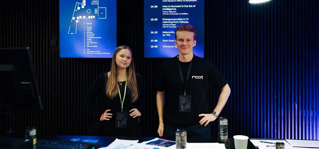 Root Expo event team at the registration desk